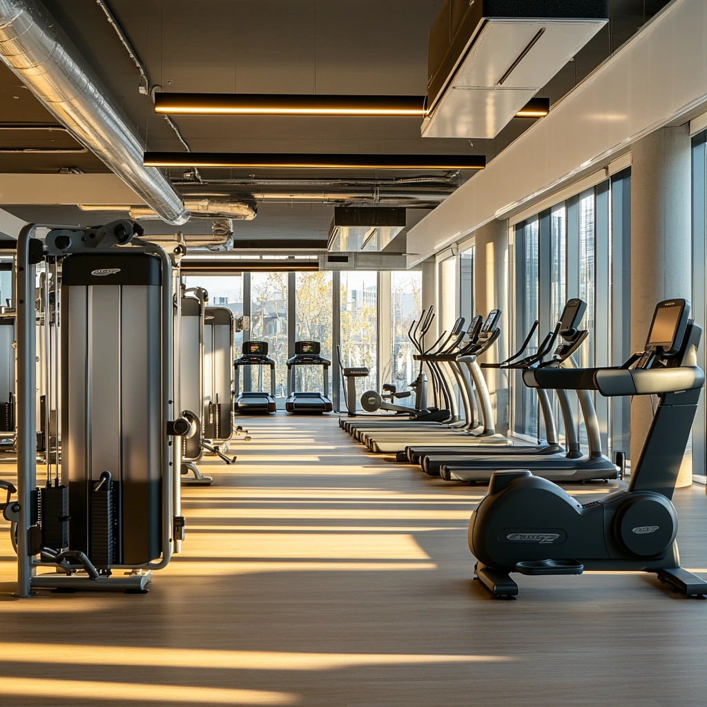 Пенсіонер виконує розтяжку під керівництвом тренера